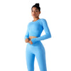 Thumb Holes Cropped Long-Sleeve Shirt