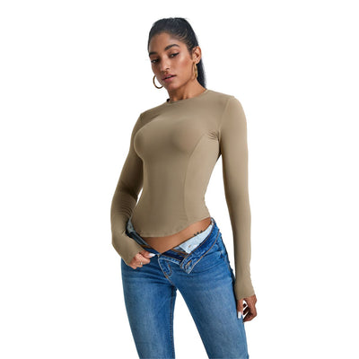 Quick-Dry Slim-Fit Long-Sleeve Tee