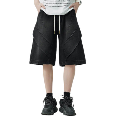 Vintage Washed Bermuda Denim Shorts