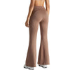 Drawstring-Waist Flare Workout Pants