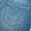 Phoenix-Embroidered Sequin Tapered Ankle Jeans