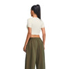 Ultra-Soft Crewneck Cropped T-Shirt