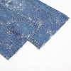 Raw Hem Floral Lace-Cut Jeans with Rhinestones