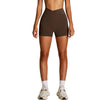 Solid Color Crossover Yoga Shorts