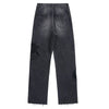 Pearl-Embellished Floral-Embroidered Whisker Jeans