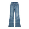 Pearl-Embellished Embroidered Patchwork Cut-Out Jeans