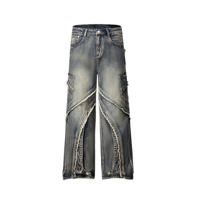 Y2K Fluid Patchwork Jeans