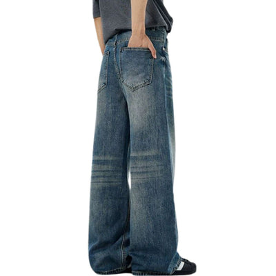 Vintage Straight Leg Whisker Denim Pants