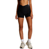 Solid Color Crossover Yoga Shorts