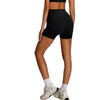Solid Color Crossover Yoga Shorts