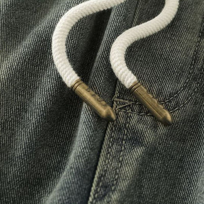 Vintage Washed Bermuda Denim Shorts