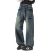 Tie-Dye Wash Distressed Baggy Jeans