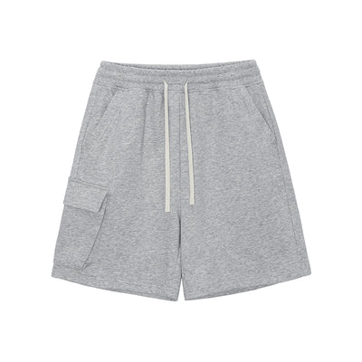 Solid Color Baggy Cargo Shorts