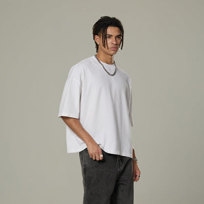 Washed Cotton Boxy T Shirt 260gsm