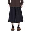 Wide Leg Selvedge Denim Cropped Pants