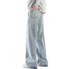Relaxed Fit Patchwork Washed Denim Jeans