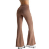 Drawstring-Waist Flare Workout Pants