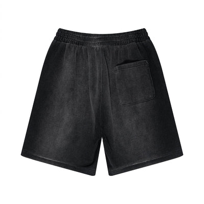 Washed Faded Distressed Shorts