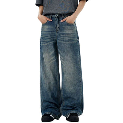 Vintage Straight Leg Whisker Denim Pants