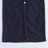 Short-Sleeve Button-Front Denim Midi Dress