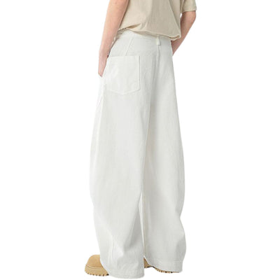 Unisex Summer Barrel Leg Cotton Trousers