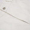 White Baggy Bermuda Denim Shorts