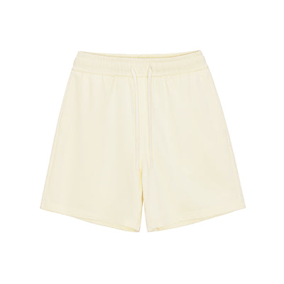 Solid Color Loose-Fit Drawstring Shorts