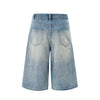 Baggy Bermuda Washed Denim Shorts