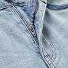 Lightweight Rhinestone & Embroidered Cut-Out Jeans