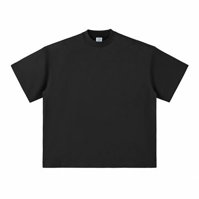 Solid Color Crew Neck Baggy Tee 230gsm