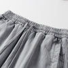 Distressed Patchwork Raw Edge Shorts