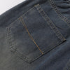 High Waist Wide Leg Ombre Denim Shorts
