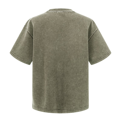 Washed Distressed Air Mamba Cotton Short Sleeve