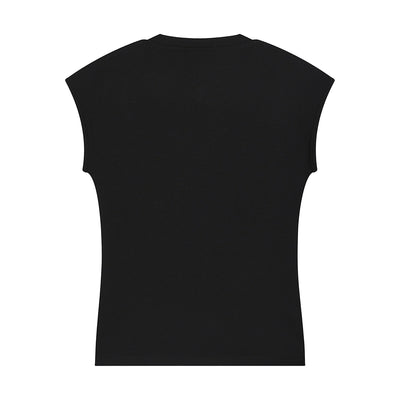 Classic Scoop-Neck Ribbed Sleeveless Top 7.5oz