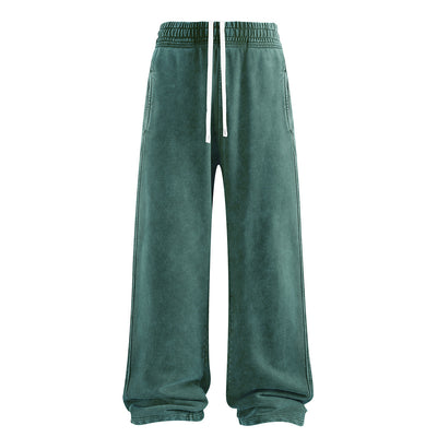 Sweatpants Washed Wide-Leg Vintage Streetwear Joggers