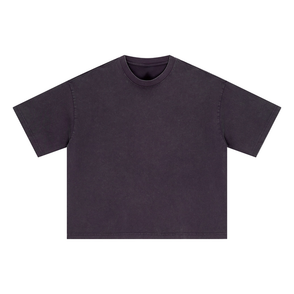 Oversized Vintage Wash Cotton Tee Shirt
