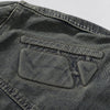 Bold Stitching Distressed Denim Jacket