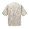 Gradient Jacquard Crack Distressed Statement Tee