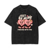 Couple Heart Cartoon Character Graphic Tee-INNBLAC