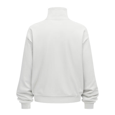 Minimalist Stand Collar Zip Up Sweatshirt