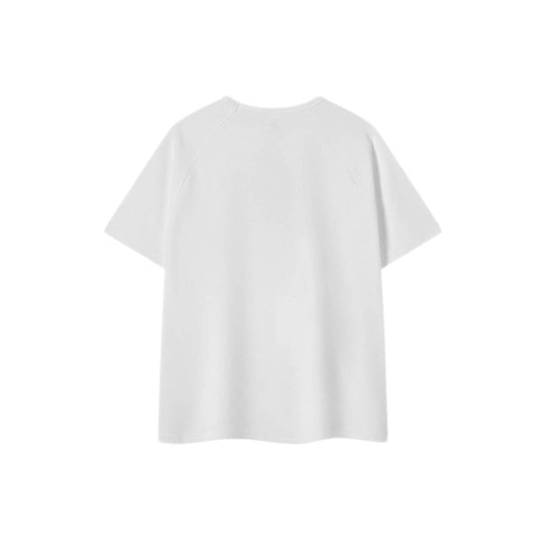 Heavyweight Ladder Cotton Raglan Sleeve Textured Oversized T-Shirt