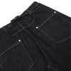 Men's Original Denim Loose Wide-Leg Straight Pants with Contrast Stitching