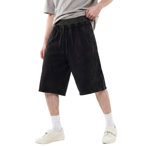 Vintage Camo Double Waist Distressed Shorts