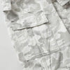 Snow Camo Combat Multi Pocket Wide Leg Cargo Pants