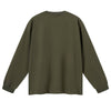 Solid Loose Fit Side Split Hem Long Sleeve T-Shirt