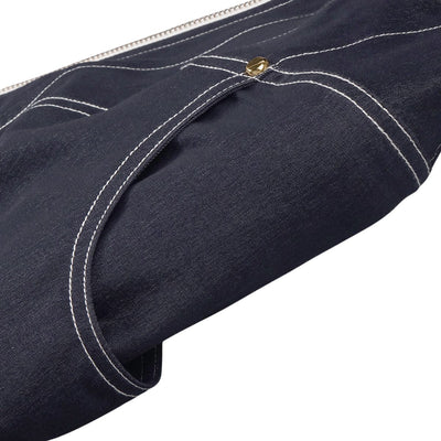 Denim Halterneck Corset Maxi Dress