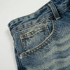 Light Wash Wide Leg Button Front Denim