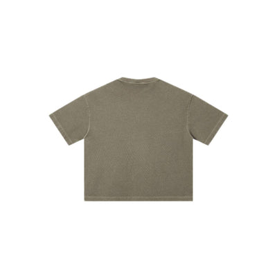 Distressed Fade Drop Shoulder Oversized Cotton T-Shirt