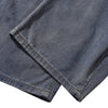 Vintage Washed Curved-Leg Denim Jeans