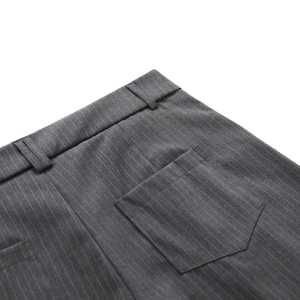 Vintage Pinstripe Wide Leg Cropped Trousers